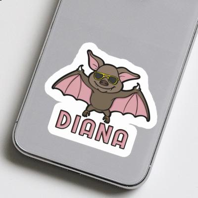 Diana Sticker Bat Notebook Image