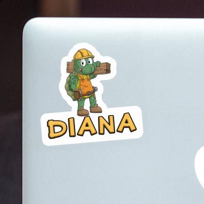 Sticker Bauarbeiter Diana Image