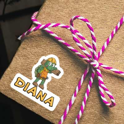 Diana Sticker Construction worker Notebook Image