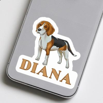 Beagle Aufkleber Diana Gift package Image