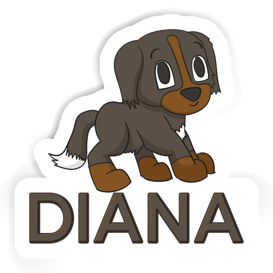 Chien de bouvier Autocollant Diana Gift package Image