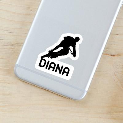 Sticker Biker Diana Laptop Image