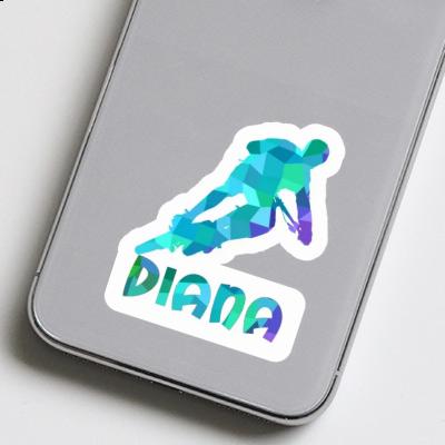 Biker Sticker Diana Notebook Image