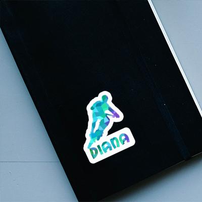 Biker Sticker Diana Notebook Image