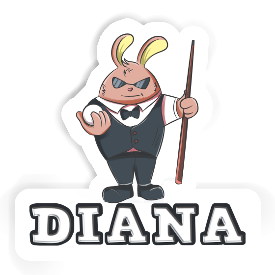 Diana Sticker Billiard Player Gift package Image