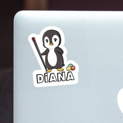 Sticker Diana Billardspieler Laptop Image