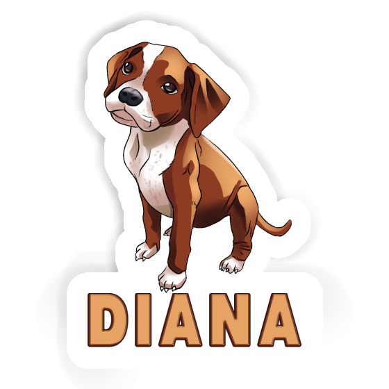 Diana Autocollant Boxer Image