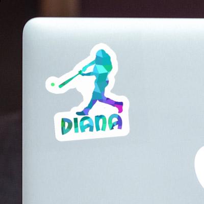 Baseballspieler Sticker Diana Image