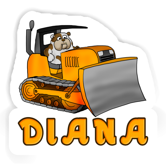 Aufkleber Bulldozer Diana Gift package Image