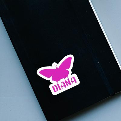 Sticker Butterfly Diana Laptop Image