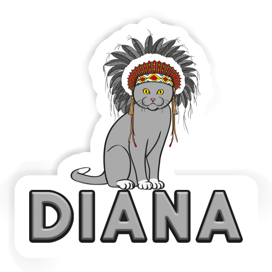 Indianerin Sticker Diana Notebook Image