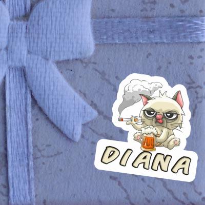 Autocollant Chat fumeur Diana Gift package Image