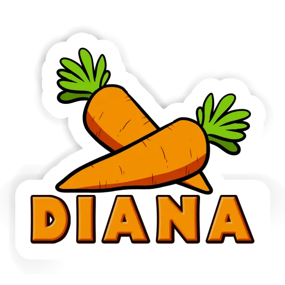 Sticker Karotte Diana Laptop Image