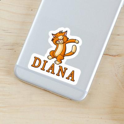 Dabbing Cat Sticker Diana Image