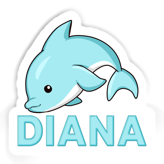 Sticker Dolphin Diana Laptop Image