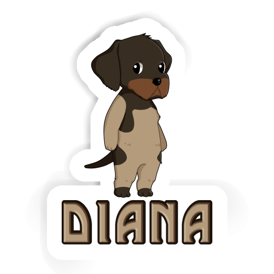 German Wirehaired Sticker Diana Gift package Image