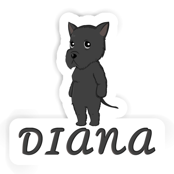 Sticker Giant Schnauzer Diana Gift package Image