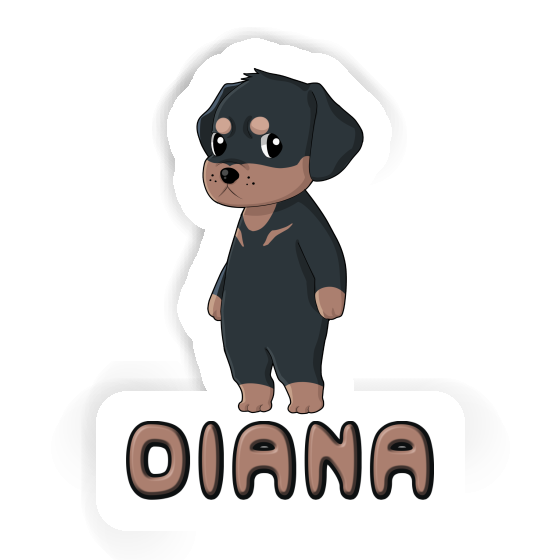 Diana Autocollant Rottweiler Notebook Image