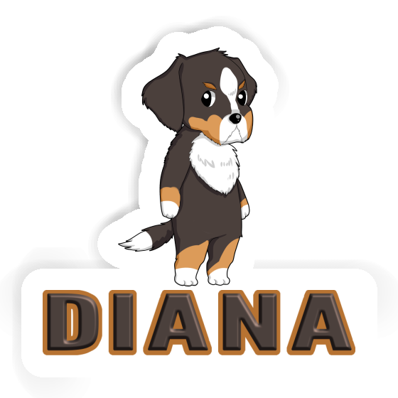 Sticker Bernese Mountain Dog Diana Gift package Image