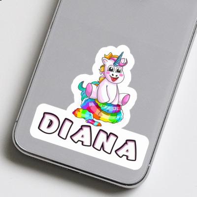 Aufkleber Diana Baby Einhorn Gift package Image