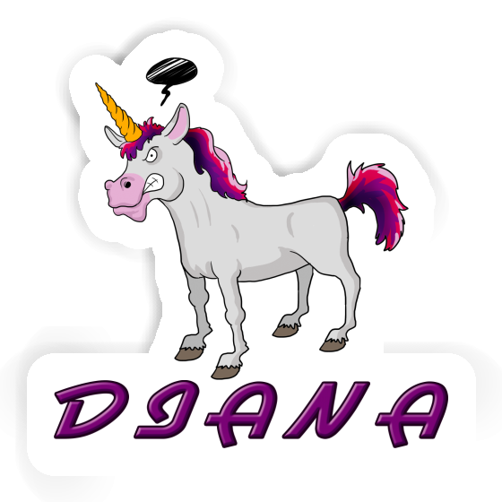 Einhorn Sticker Diana Notebook Image