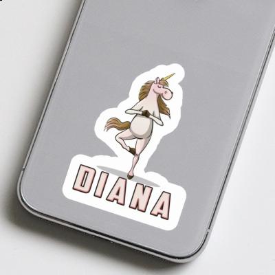 Diana Sticker Yoga Unicorn Notebook Image