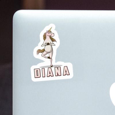 Diana Sticker Yoga Unicorn Image