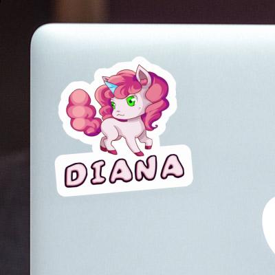 Einhorn Aufkleber Diana Notebook Image