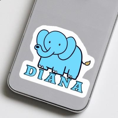 Sticker Elephant Diana Notebook Image