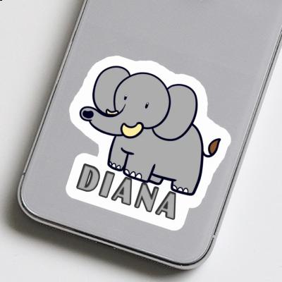 Sticker Elephant Diana Notebook Image