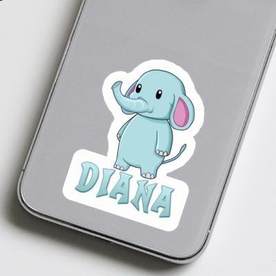 Elephant Sticker Diana Image