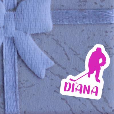 Autocollant Diana Joueuse de hockey Notebook Image