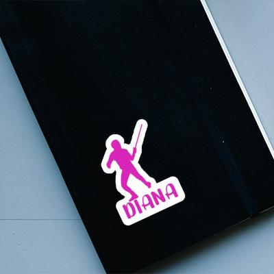 Fencer Sticker Diana Notebook Image