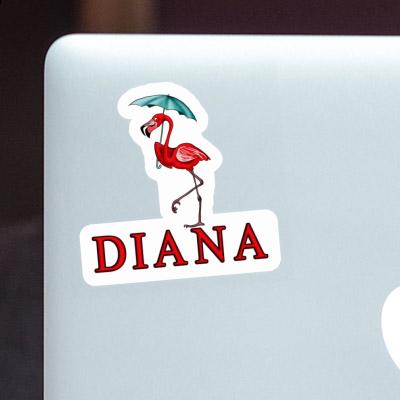 Sticker Diana Flamingo Notebook Image