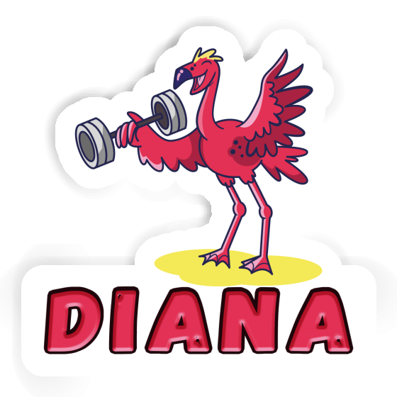 Diana Sticker Weight Lifter Notebook Image