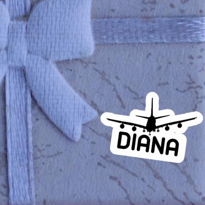 Aufkleber Flugzeug Diana Gift package Image