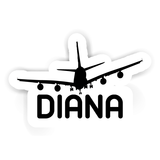 Aufkleber Flugzeug Diana Gift package Image