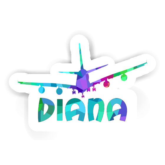 Sticker Airplane Diana Image