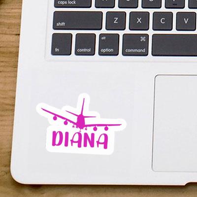 Sticker Airplane Diana Notebook Image