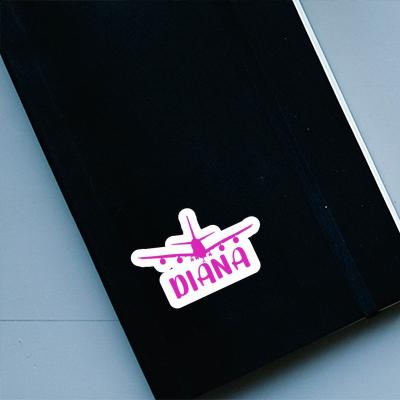 Sticker Airplane Diana Gift package Image