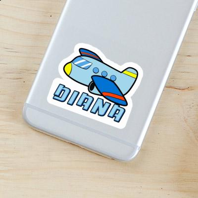 Sticker Airplane Diana Laptop Image