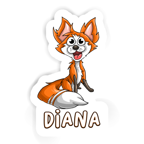 Diana Sticker Fox Notebook Image