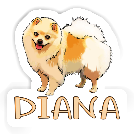 German Spitz Sticker Diana Laptop Image