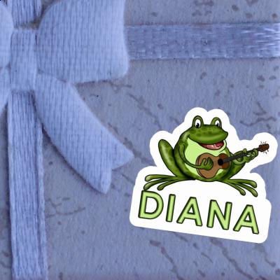 Grenouille à guitare Autocollant Diana Gift package Image