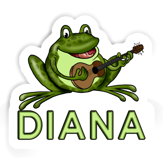 Grenouille à guitare Autocollant Diana Gift package Image