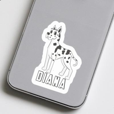 Dogge Aufkleber Diana Notebook Image