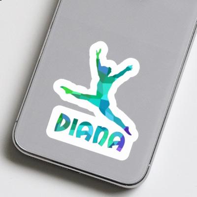 Diana Sticker Gymnast Notebook Image