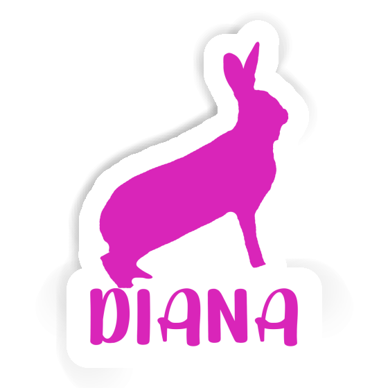 Autocollant Lapin Diana Laptop Image