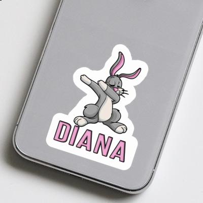 Diana Sticker Dabbing Hare Notebook Image