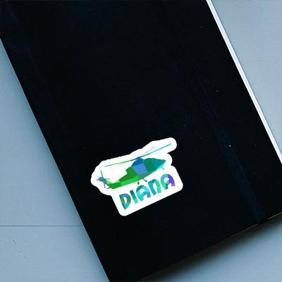 Sticker Diana Helicopter Laptop Image